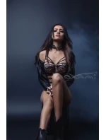 Podprsenka Churro con Nutella V-7681 čierna/béžová - Axami