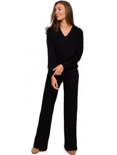 Dámske pletené nohavice S249 čierne - Stylove