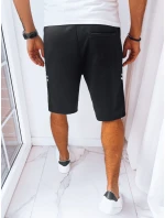 Pánske čierne teplákové šortky FashionStreet SX2254 Pánske čierne teplákové šortky FashionStreet SX2254