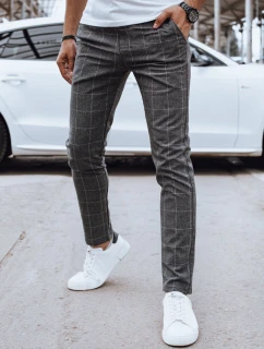 Pánske ležérne nohavice tmavosivé FashionStreet UX4396