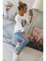 Blúzka s potlačou Superior biela Blúzka s potlačou Superior biela