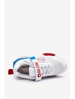 Niskie Dziecięce Buty Sportowe Memory Foam System Big Star LL374213 Białe