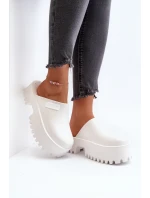 Damskie Klapki Na Masywnej Podeszwie Big Star NN274015 Białe