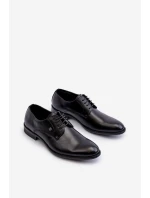 Męskie Eleganckie Półbuty Czarne Jenavee