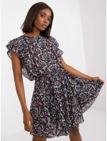 Šaty CHA SK 3003 1.37 čierna a ružová