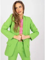 Dámske sako DHJ MA 15621 svetlo zelené