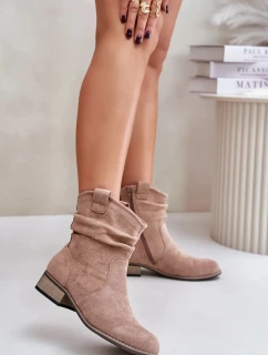 Dámska členková obuv 24BT02-3046 Brown taupe - Jezzi