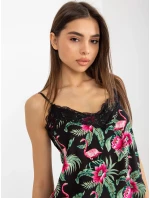 Blúzka D73771M11059A čierna a zelená