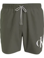 Pánske plavky MEDIUM DRAWSTRING KM0KM01003 LDY olivovo zelená - Calvin Klein Pánske plavky MEDIUM DRAWSTRING KM0KM01003 LDY olivovo zelená - Calvin Klein