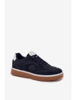 Sneakersy Męskie Niskie Big Star SS174021 HI-POLY SYSTEM Granatowe