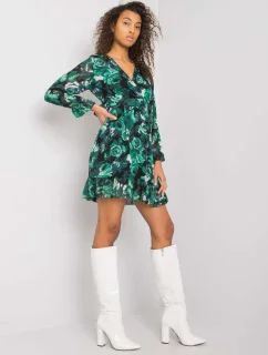 Šaty DHJ SK 12220 1.10P tmavo zelená