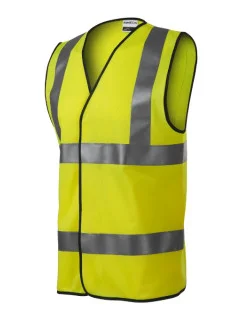 HV Bright bezpečnostná vesta unisex fluorescenčná žltá