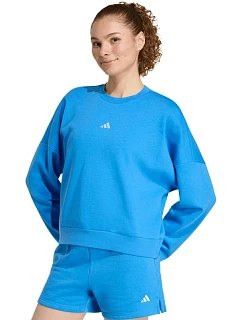 Dámska mikina adidas Essentials Small Logo Feelcozy modrá KC5280