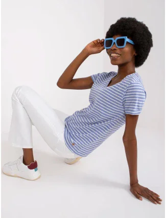 Tričko D16054M02431A bielej a modrej