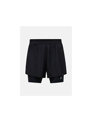 Pánske šortky PEAK PERFORMANCE M Discover 2-In-1 Shorts, čierne Pánske šortky PEAK PERFORMANCE M Discover 2-In-1 Shorts, čierne