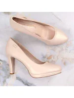 Sergio Leone W SK53N béžové lodičky na platforme a podpätku Sergio Leone W SK53N béžové lodičky na platforme a podpätku