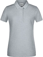 Daiber 8009 Dámske polo tričko z bio bavlny 02.8009 šedá melírovaná