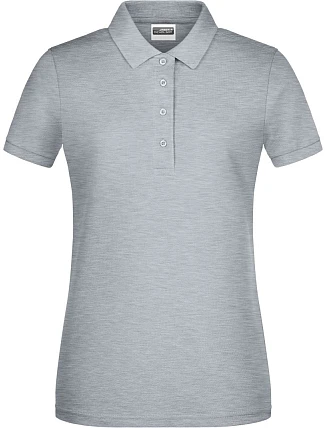 Daiber 8009 Dámske polo tričko z bio bavlny 02.8009 šedá melírovaná
