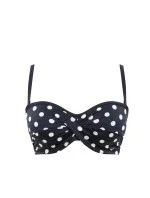 Dámske plavky Anya Riva Spot Bandeau Navy/Vanilla Top SW1453 - Panache