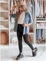 Dámske voskované legíny s vysokým pásom NIVANA black FashionStreet UY2295 Dámske voskované legíny s vysokým pásom NIVANA black FashionStreet UY2295