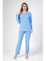Dámske froté pyžamo Regina 677 long/r 2XL-3XL Dámske froté pyžamo Regina 677 long/r 2XL-3XL