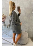 Mikina s kapucňou graphite melange