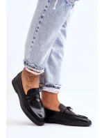 Klasyczne Mokasyny Damskie Czarne Cortez