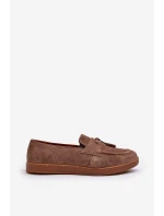 Pánske semišové mokasíny Zazoo 1566 brown Pánske semišové mokasíny Zazoo 1566 brown