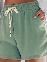 Dámske šortky HOT VIBE green FashionStreet SY0442 Dámske šortky HOT VIBE green FashionStreet SY0442