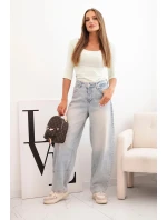 Blúzka s okrúhlym výstrihom apple