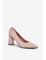 Eleganckie Czółenka Na Słupku W Różowe Vinceza 62223 Beżowe Eleganckie Czółenka Na Słupku W Różowe Vinceza 62223 Beżowe