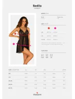 Jemná košieľka Sedila babydoll - Obsessive