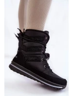 Dámske šnurovacie snehové topánky Progress PROGJ-22-134 Black Dámske šnurovacie snehové topánky Progress PROGJ-22-134 Black
