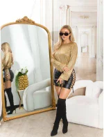 Sexi lesklá blúzka 9002 - Koucla