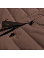 Hnedá dlhá dámska zimná bunda (AG8-8013) Hnedá dlhá dámska zimná bunda (AG8-8013)