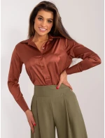 Košeľa LK KS 509548.50 hnedá