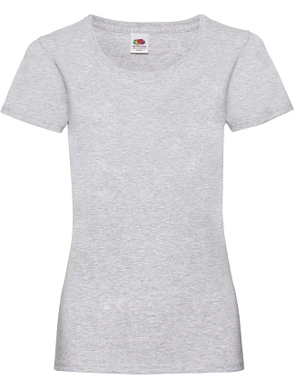 Fruit of the Loom Lady-Fit Valueweight T Dámske tričko 16.1372 melírovaná šedá
