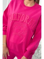 Kalifornská bavlnená súprava fuchsiová