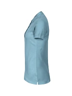 Bavlnené ťažké dámske polo tričko sky blue Bavlnené ťažké dámske polo tričko sky blue