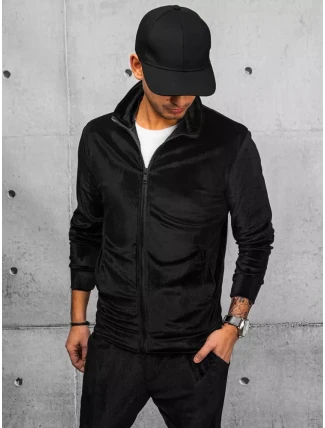 Pánska čierna mikina FashionStreet BX5538