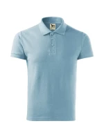 Bavlna Heavy pánske polo tričko sky blue