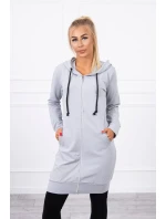 Mikina s kapucňou šedá