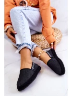 Materiałowe Espadryle Wsuwane Big Star JJ274878 Czarne