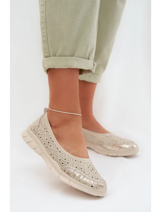 Bežové průhledné baleríny Palorette