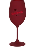 JSEM KRÁLOVNA, VOLE! - bordo sklenice na víno 350 ml
