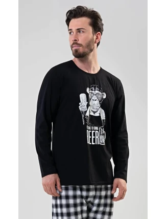 Pánske pyžamo dlhé Opice