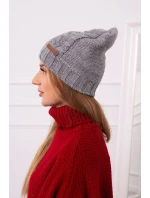 Fleecová čiapka Ula K271 sivá