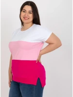 Blúzka RV BZ 8778.48 biele a ružové