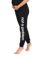 Dámske tehotenské nohavice / tepláky SPO.4238. čierna - Doktor Nap Dámske tehotenské nohavice / tepláky SPO.4238. čierna - Doktor Nap