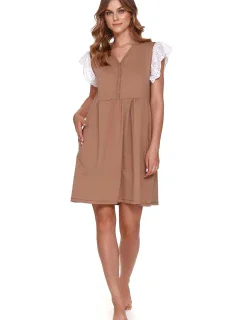 Dámske tehotenské tričko 9903 hnedé - Doctornap